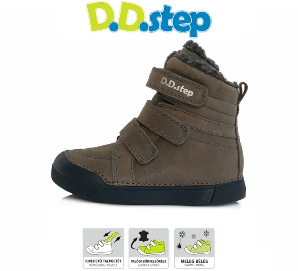 DD Step szürke téli bakancs
