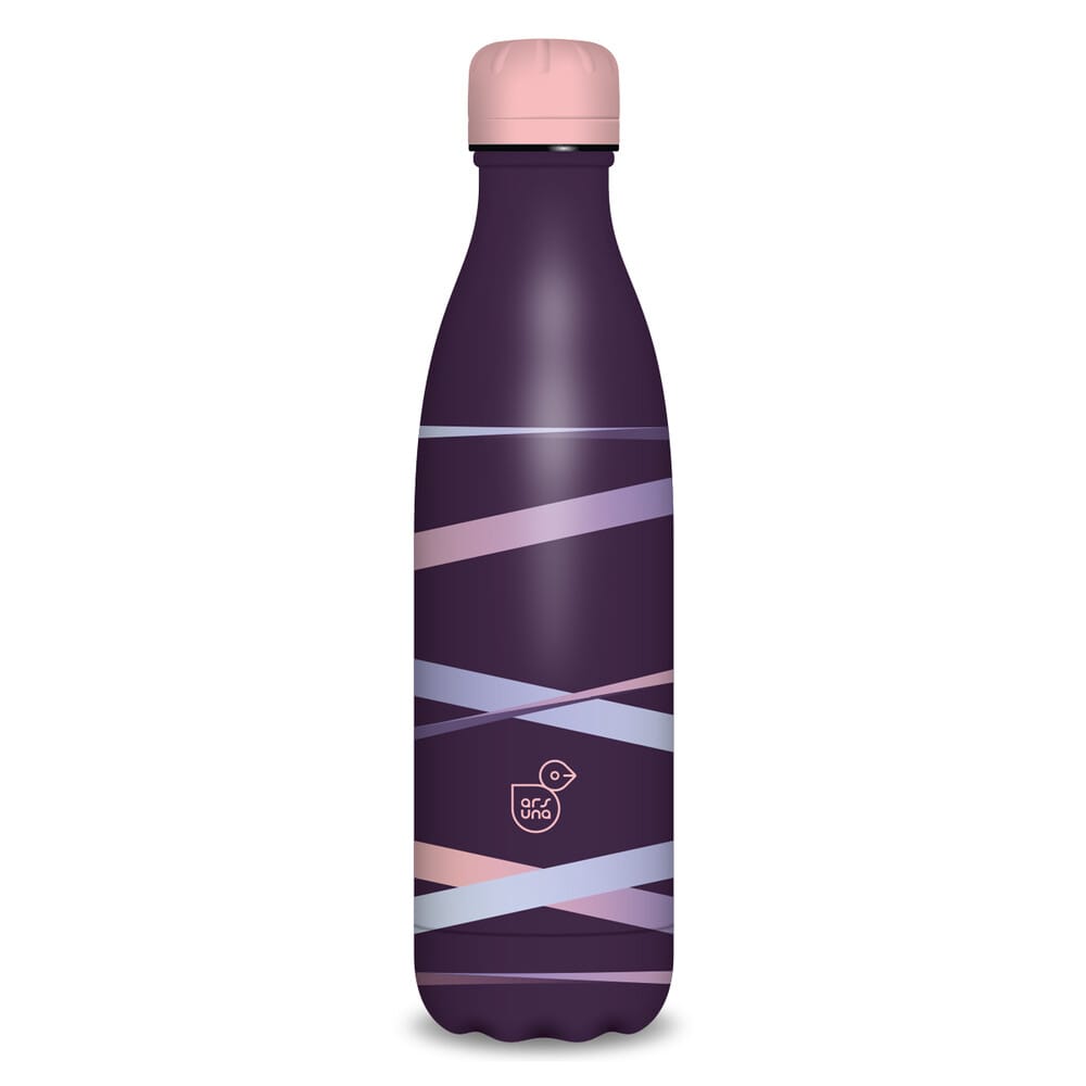 Ars Una duplafalú fémkulacs-500 ml – Ribbon-purple