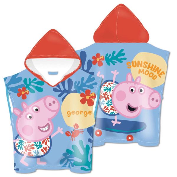 Peppa malac Skateboard poncsó 55x110cm