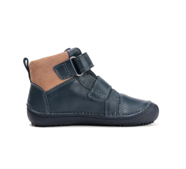 DD Step barefoot fiú bőrcipő
