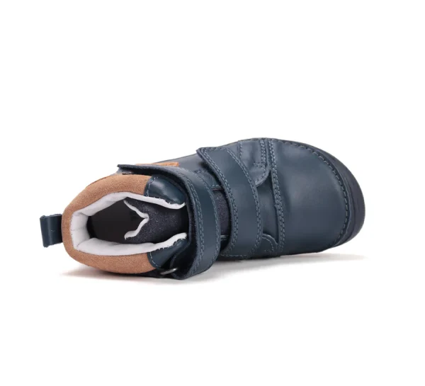 DD Step barefoot fiú bőrcipő