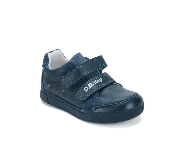DD Step LED-es fiú bőrcipő