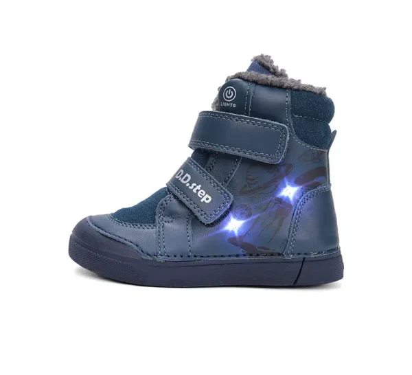 DD Step LED-es bélelt bőrcipő