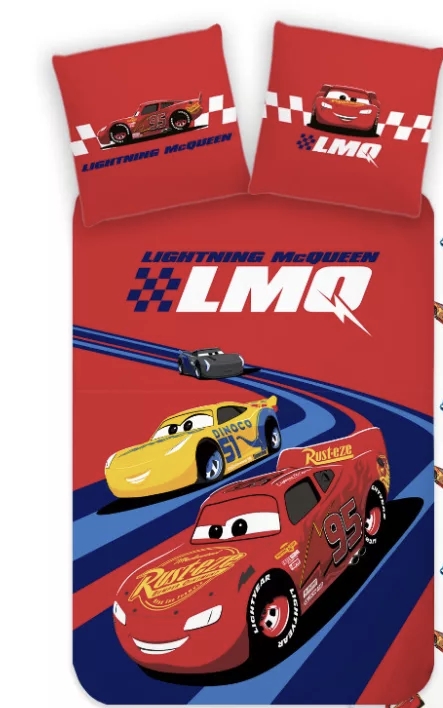 Disney Verdák Racing Hero gyerek ágyneműhuzat, pamut, 100×135 cm