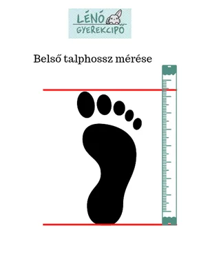Lábmérés segítseg LENO gyerekcipo