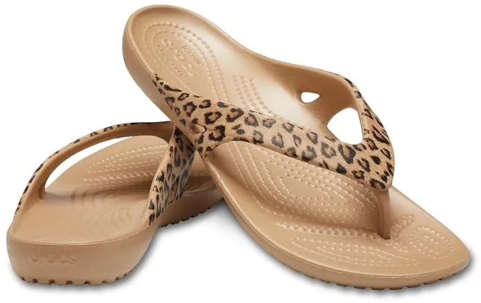 Crocs Kadee II W női flip-flop papucs leopárd mintával