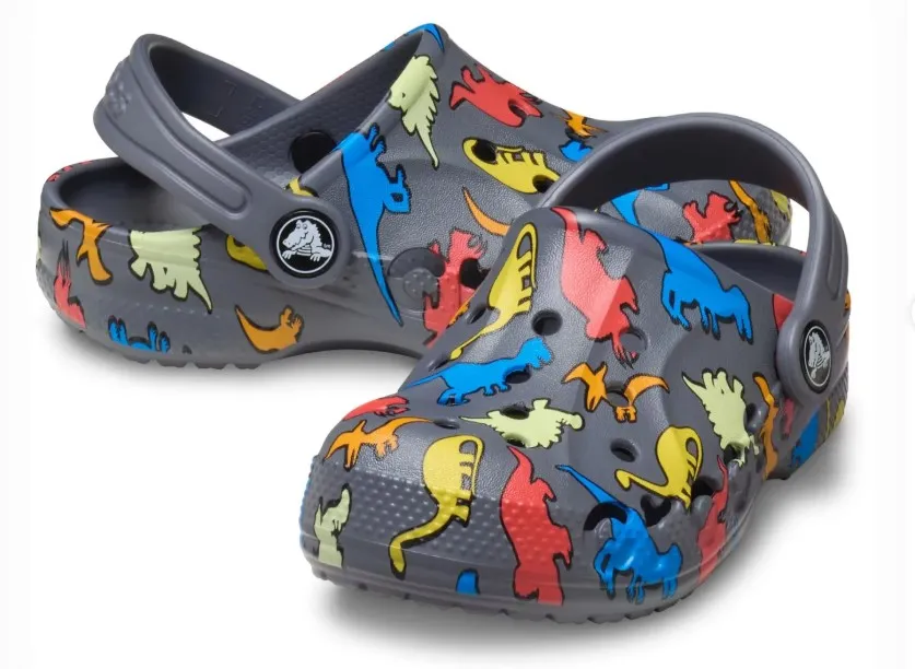 Crocs Baya Seasonal Printed Clog T gyerek papucs – dinó mintával