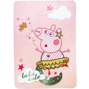 Peppa malac balerina tütüben rózsaszín polár takaró