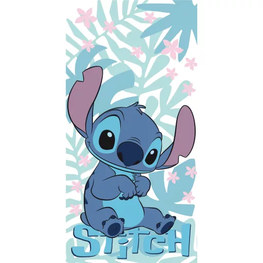 Disney Lilo és Stitch Palm Leaves fürdőlepedő, strand törölköző 70×140 cm