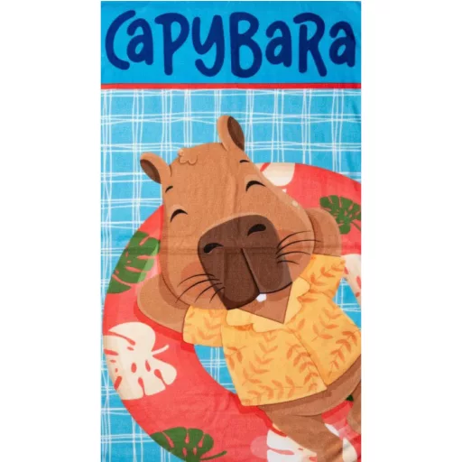Kapibara Float Fun fürdőlepedő, strand törölköző 70×140 cm (Fast Dry)