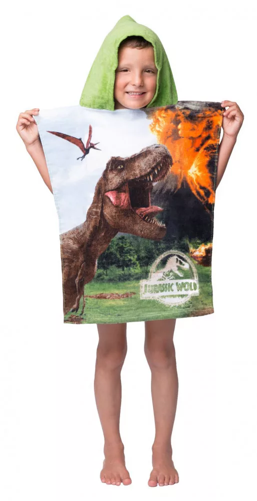 Jurassic World Volcano strand törölköző poncsó 50×115 cm