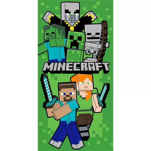Minecraft Let’s Survive fürdőlepedő, strand törölköző 70×140 cm