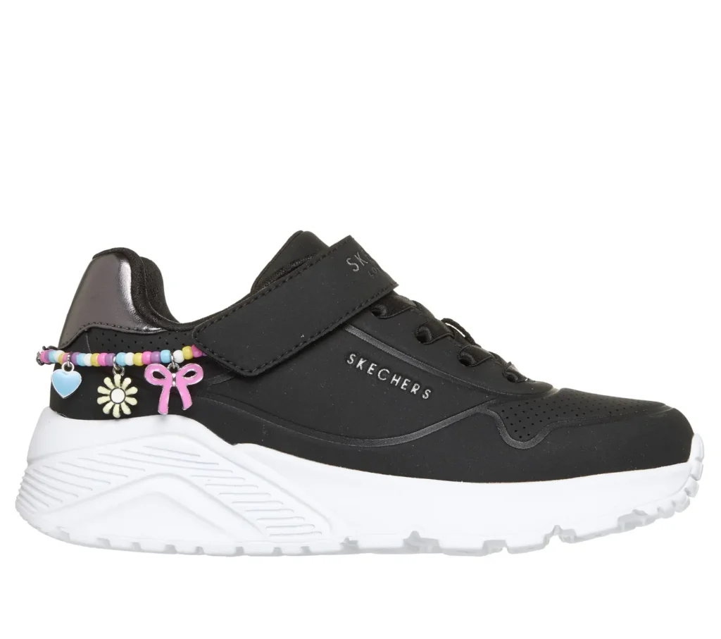 Skechers Uno Lite Charming Style lány sportcipő – fekete