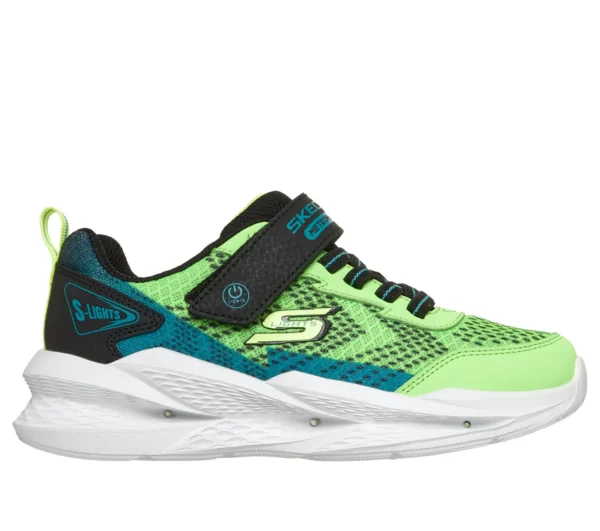 Skechers talpán ledes sportciő, lime fekete színben