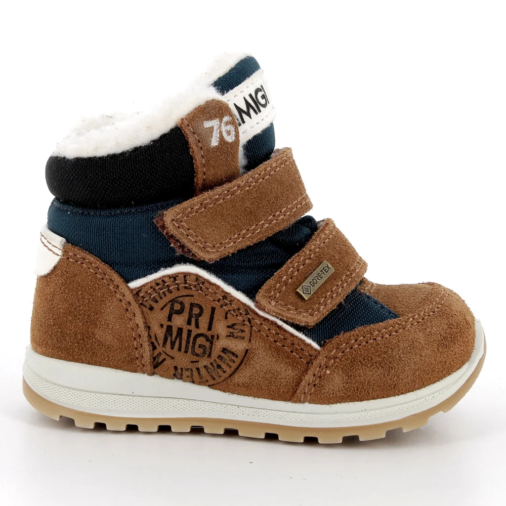 Primigi GORE-TEX vízálló bélelt fiú téli bakancs – barna-kék
