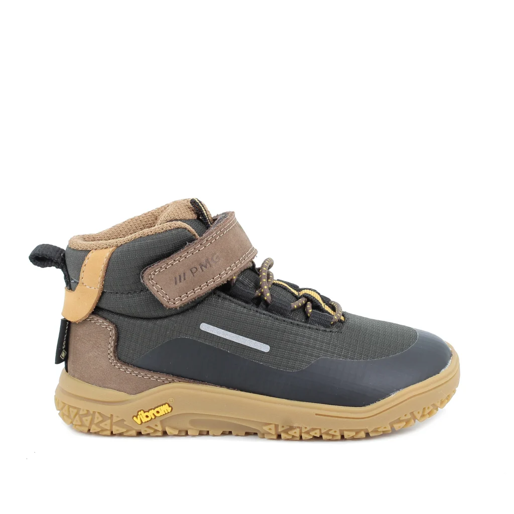 Primigi GORE-TEX vízálló barefoot fiú őszi cipő Vibram talppal – barna/fekete