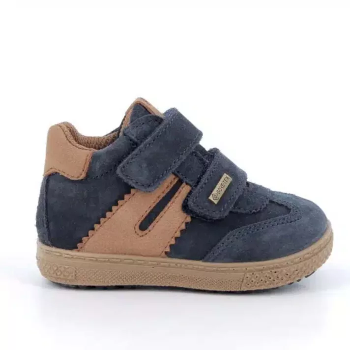 Primigi GORE-TEX vízálló fiú bőrcipő – kék-barna