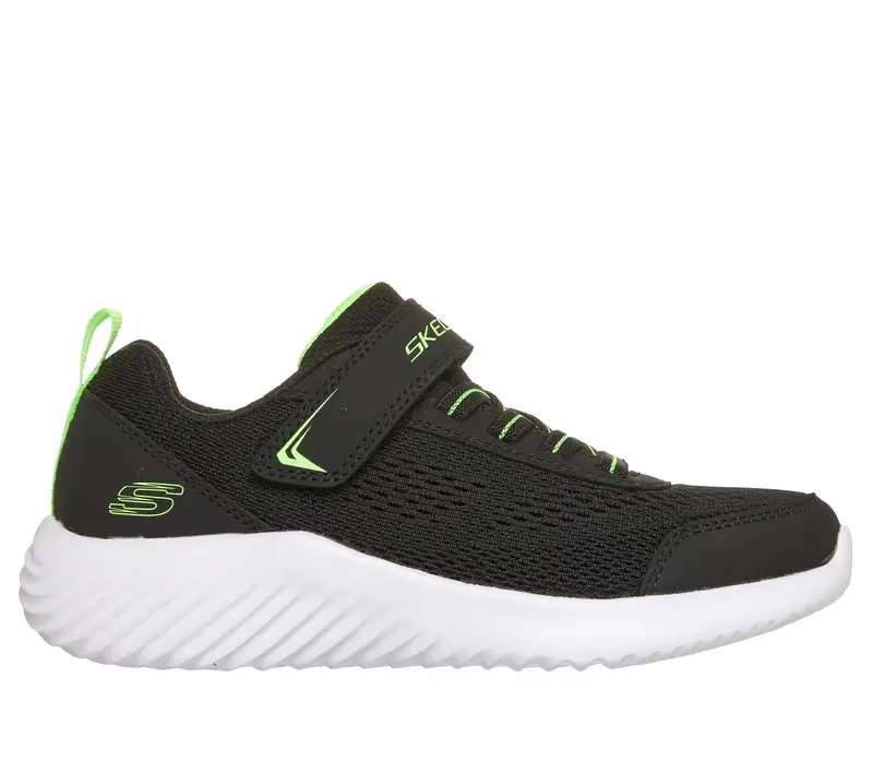 Skechers Bounder – Quantarun fiú sportcipő – fekete-zöld